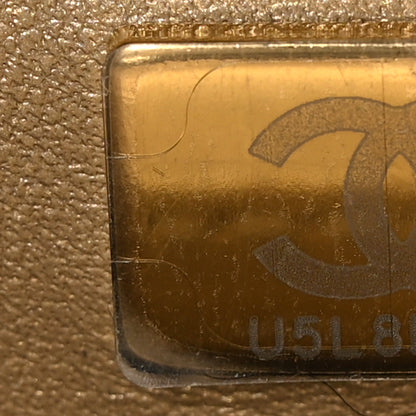 Chanel Shiny Lambskin Quilted Mini Pearl Logo Flap Black 6 of 10