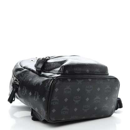 MCM Visetos Studded Small Stark Backpack Black 4 of 15