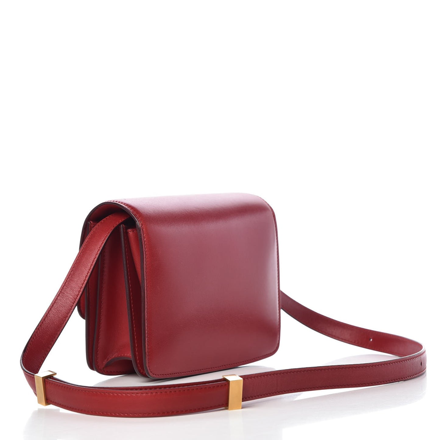 Smooth Calfskin Small Classic Box Flap Bag Red
