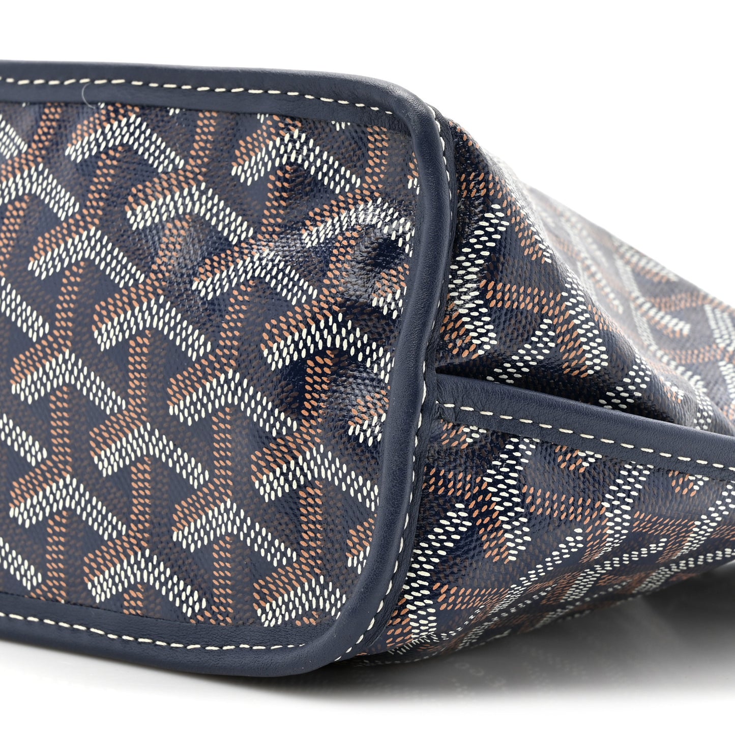 Goyardine Reversible Mini Anjou Navy