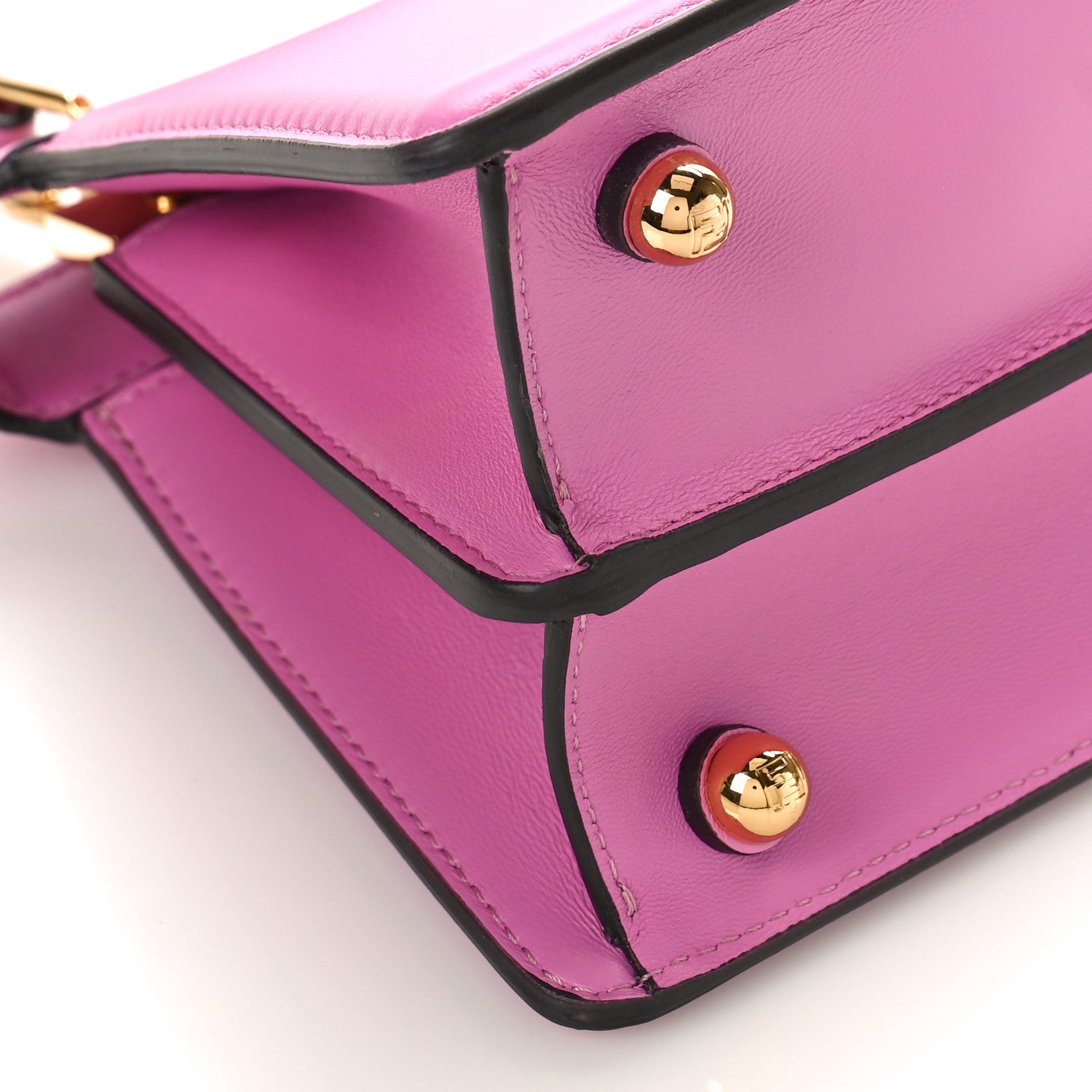 Fendi Shiny Nappa Petite Peekaboo I SEE U Satchel Rosa 7 of 8