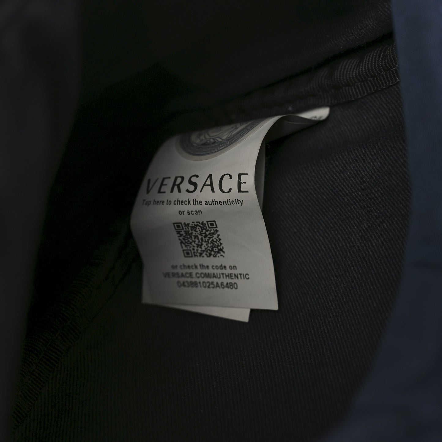 Nylon Palazzo Medusa Belt Bag Navy
