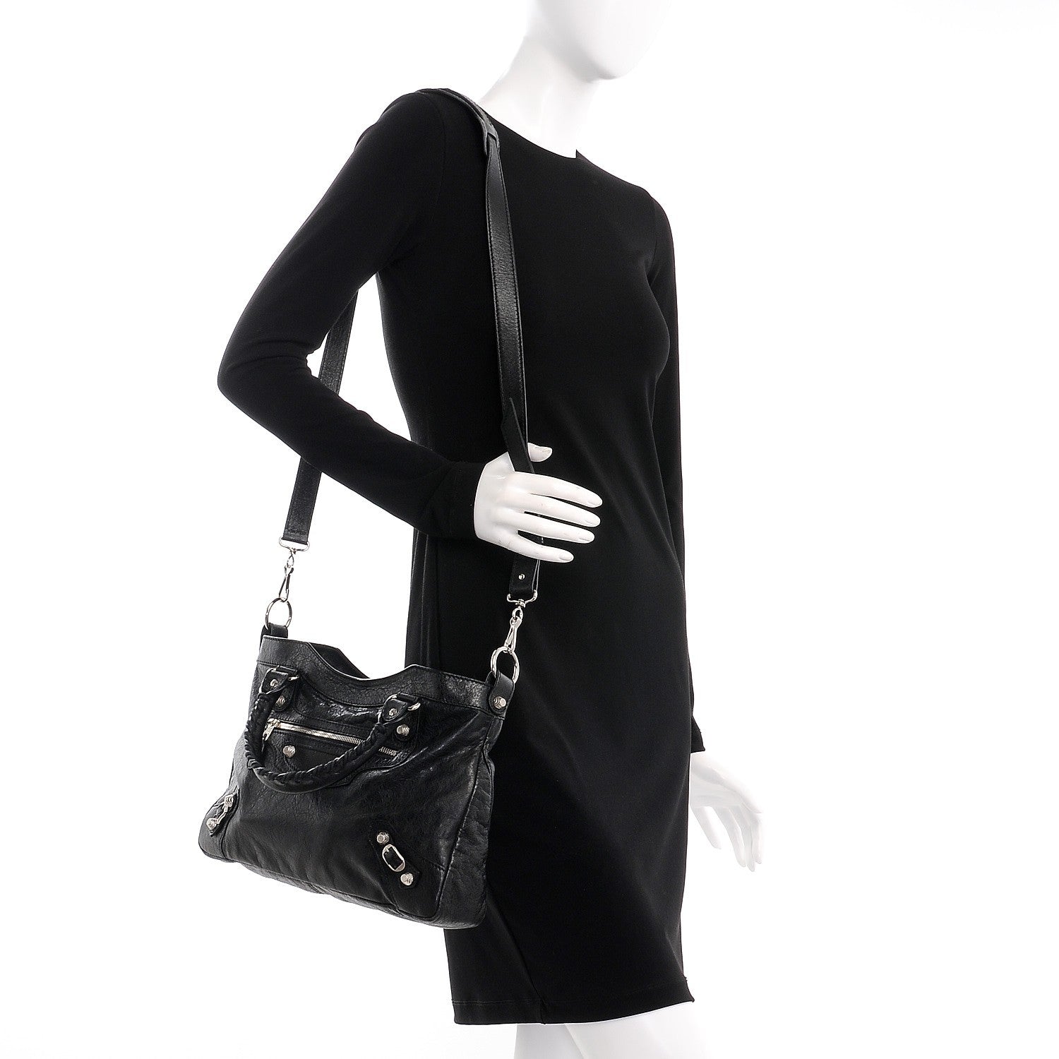 Balenciaga Agneau Giant 12 Silver Hardware Town Black 2 of 8