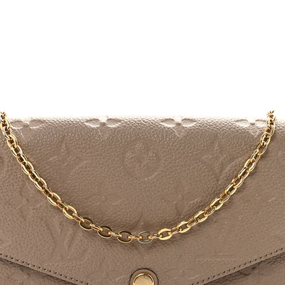 Louis Vuitton Empreinte Pochette Felicie Chain Wallet Tourterelle 7 of 9