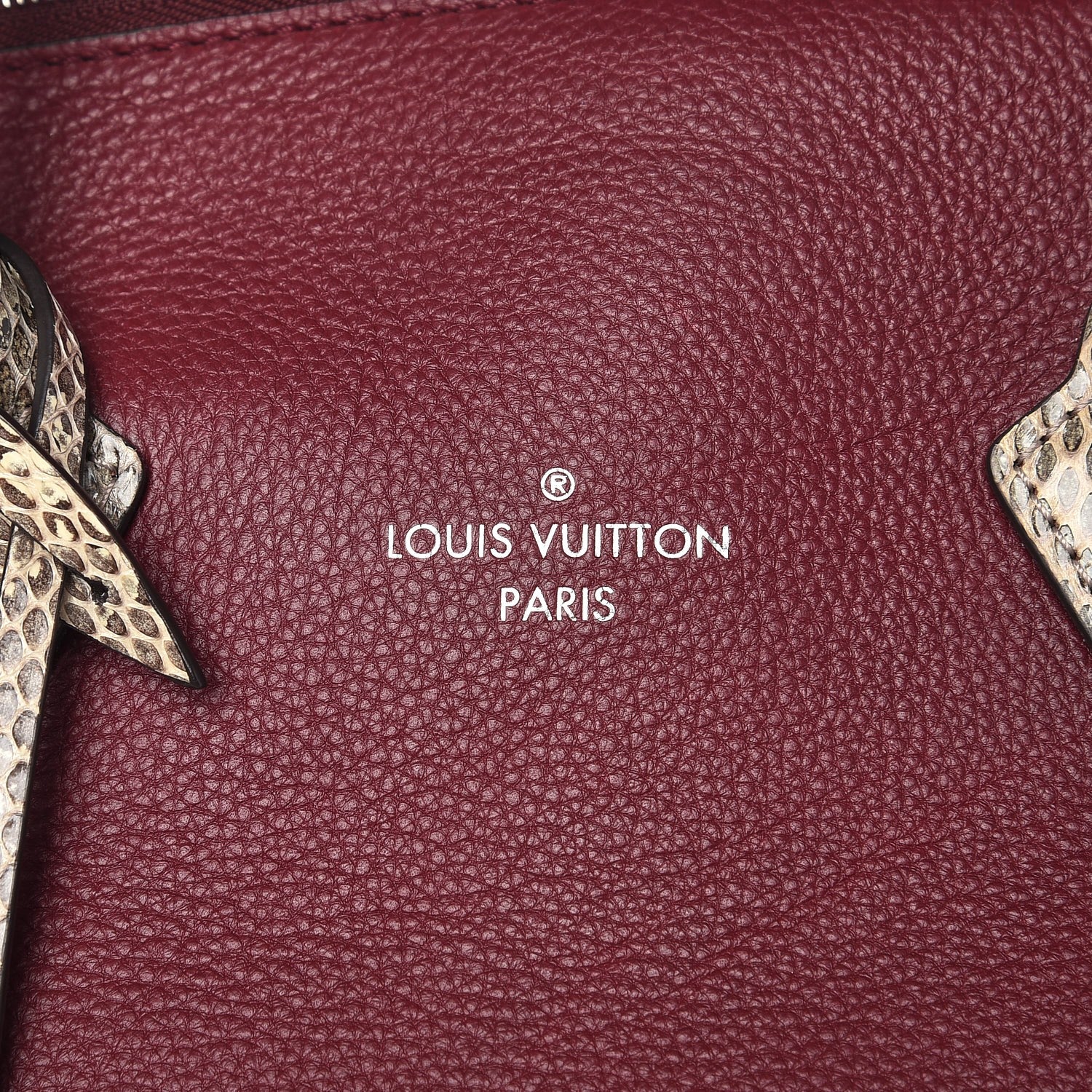 Louis Vuitton Veau Cachemire Ayers Soft Lockit MM Grenat 8 of 9