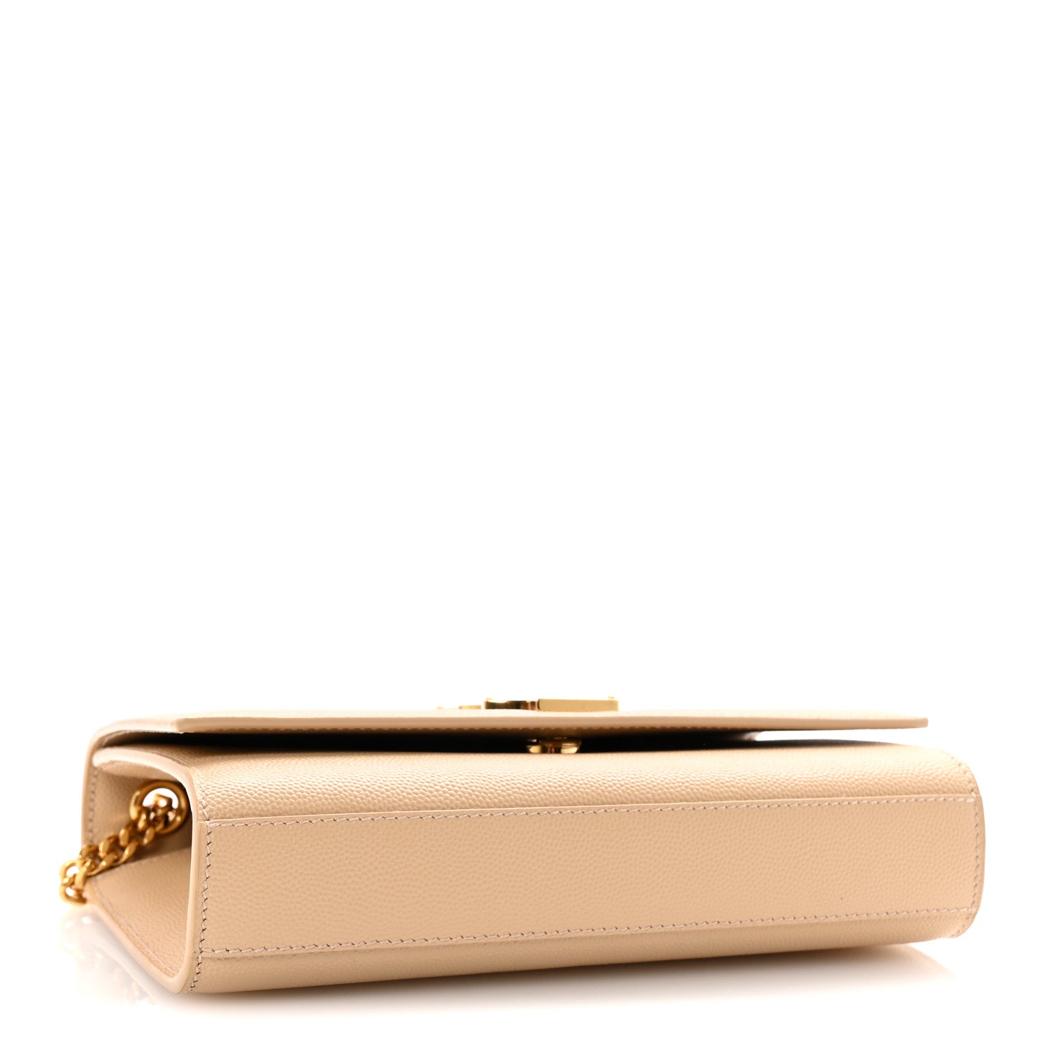 Saint Laurent Grain De Poudre Small Monogram Kate Satchel Nude Powder 4 of 9