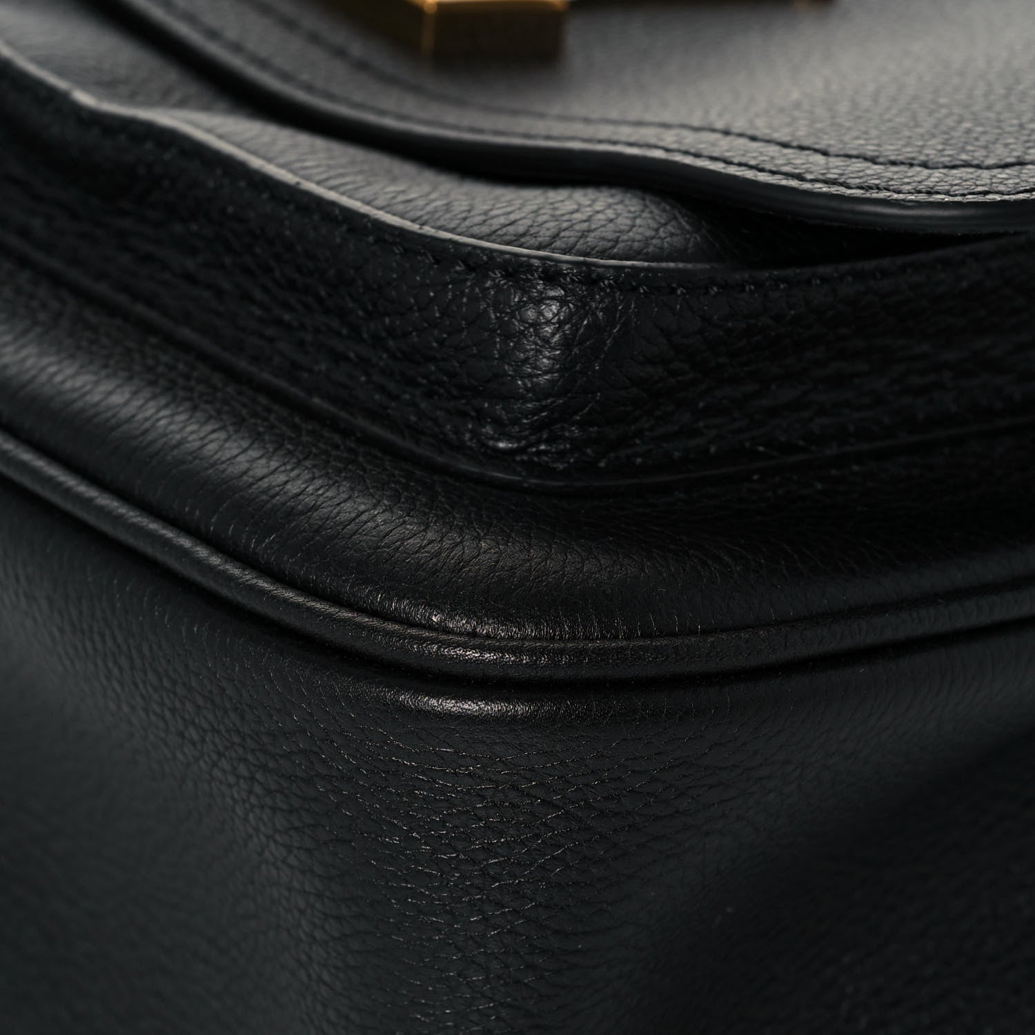 Louis Vuitton Grained Calfskin Lockme Chain Bag PM Black 8 of 11
