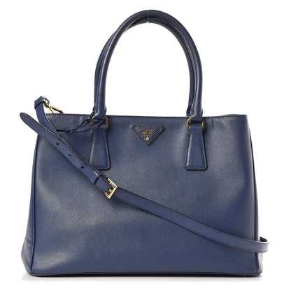 Prada Saffiano Lux Medium Tote Bluette 1 of 18