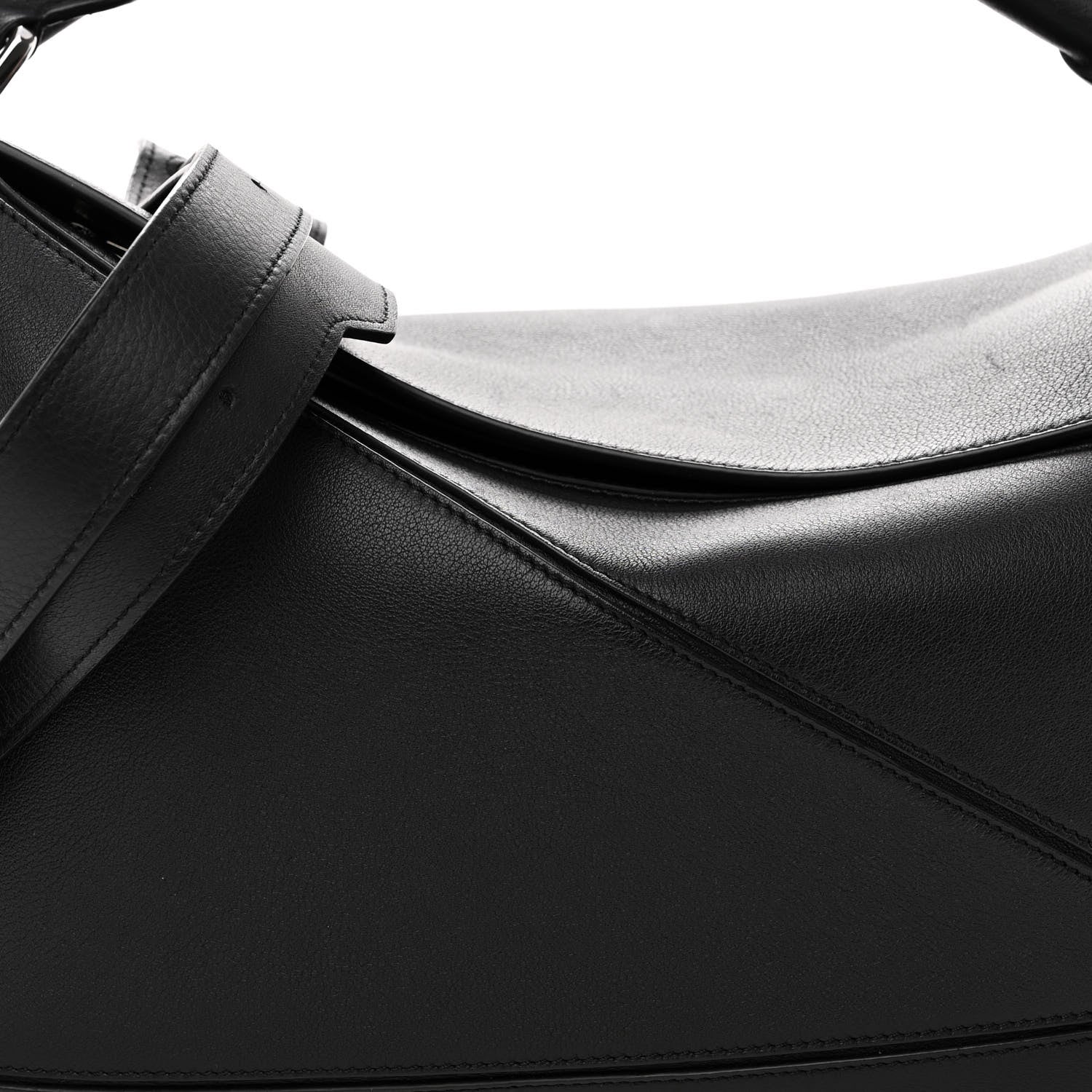 Loewe Calfskin Medium Puzzle Bag Black 7 of 9