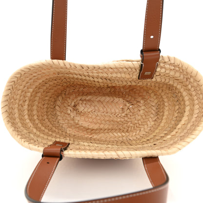 Loewe Raffia Small Basket Tote Bag Natural Tan 4 of 10