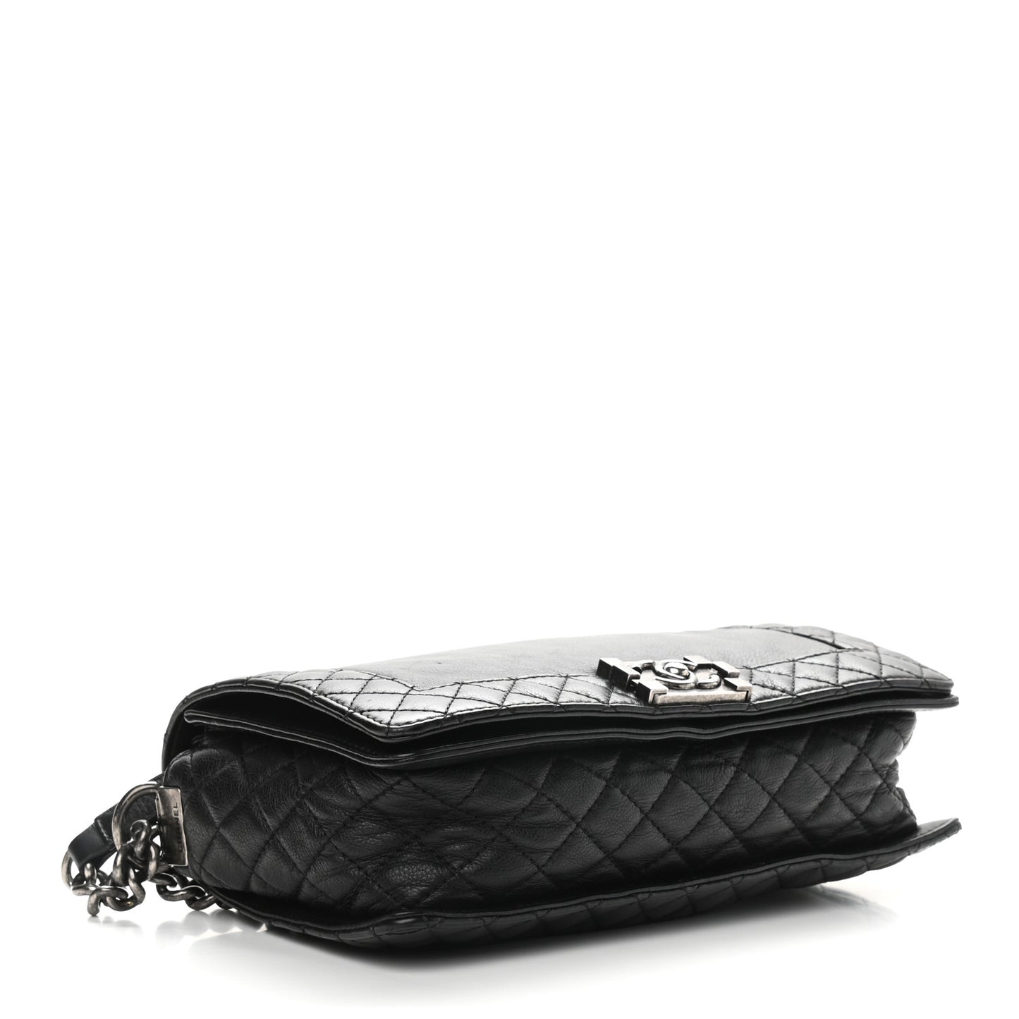 Calfskin New Medium Boy Reverso Flap Black
