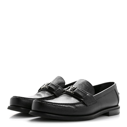 Louis Vuitton Taiga Mens Loafers 9 Black 4 of 10