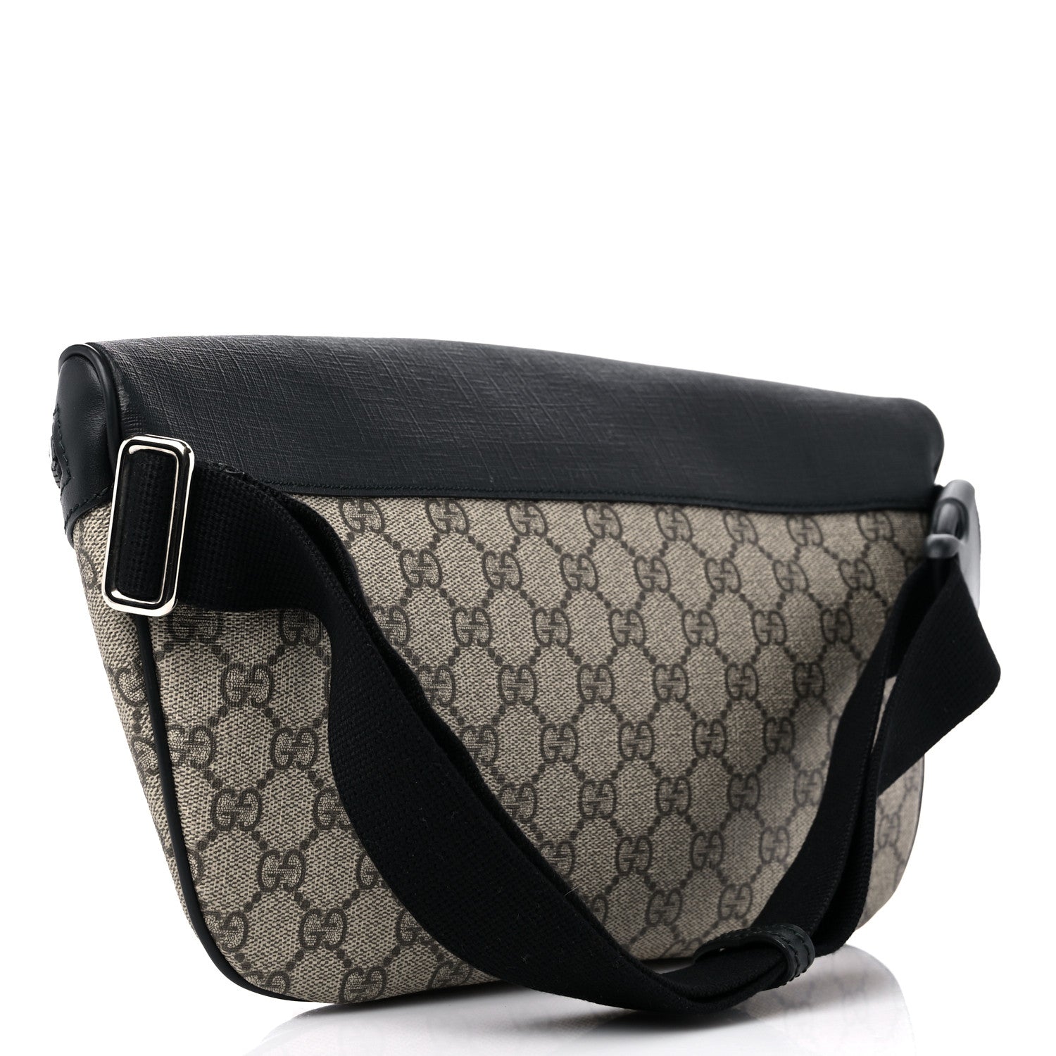 Gucci GG Supreme Monogram Belt Bag Black 2 of 9