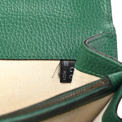 Gucci Pebbled Calfskin Small Dionysus Shoulder Bag Emerald 8 of 14