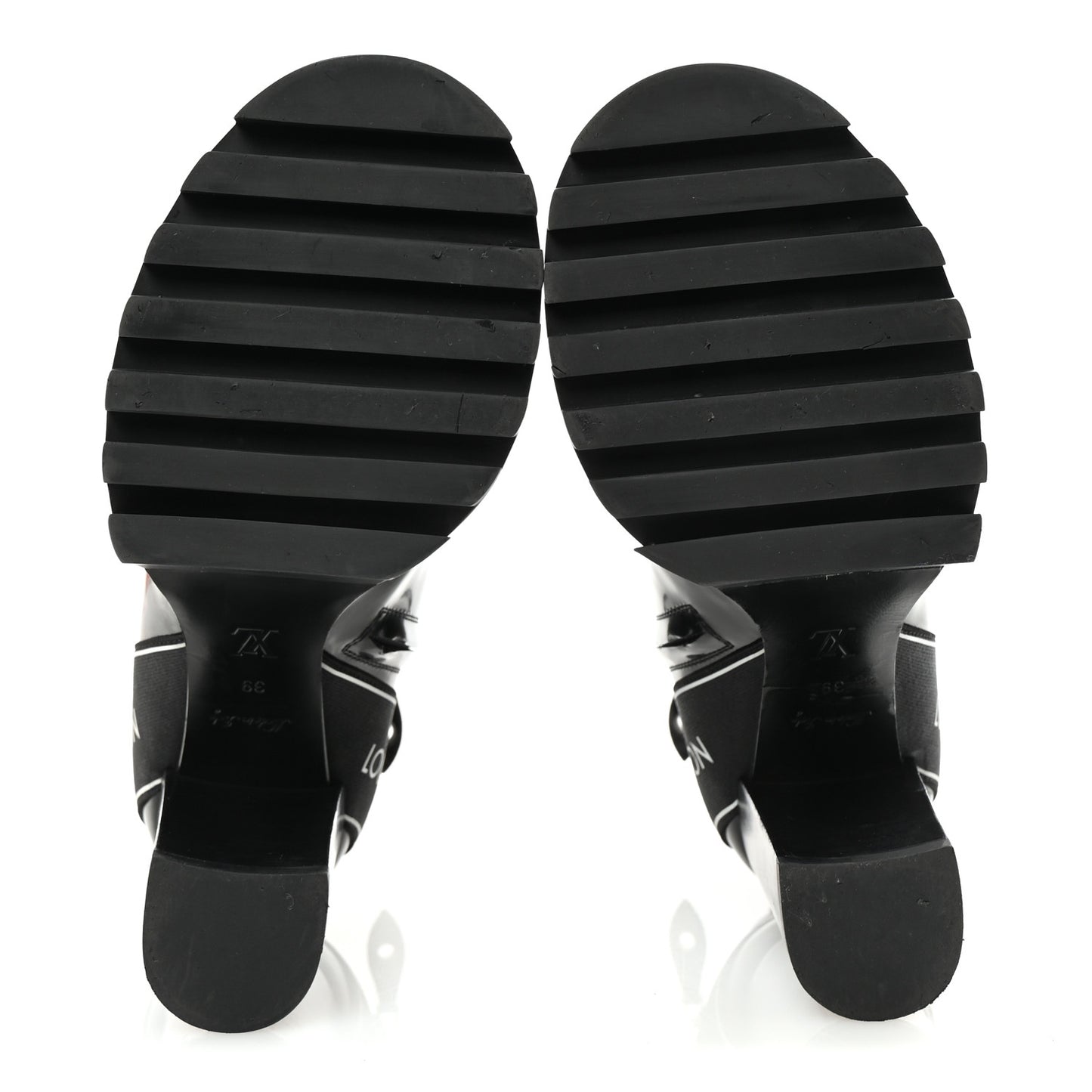 Glazed Calfskin Star Trail Ankle Boots 39 Black