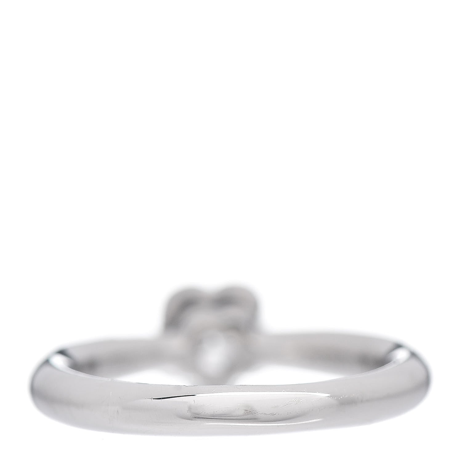 Chanel Platinum Diamond .26ct Camelia Ring 46 3.75 4 of 6