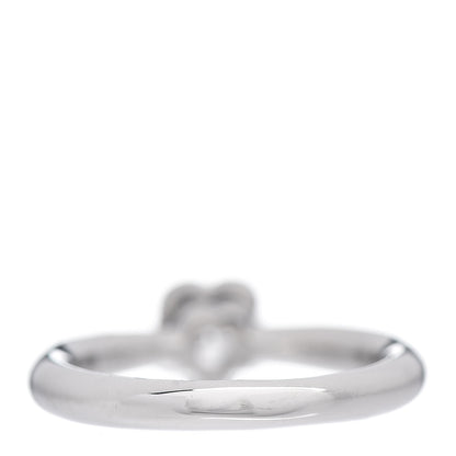 Chanel Platinum Diamond .26ct Camelia Ring 46 3.75 4 of 6