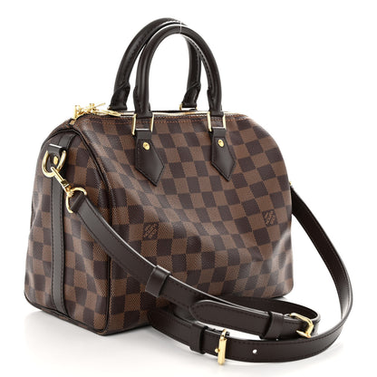 Louis Vuitton Damier Ebene Speedy Bandouliere 25 3 of 9