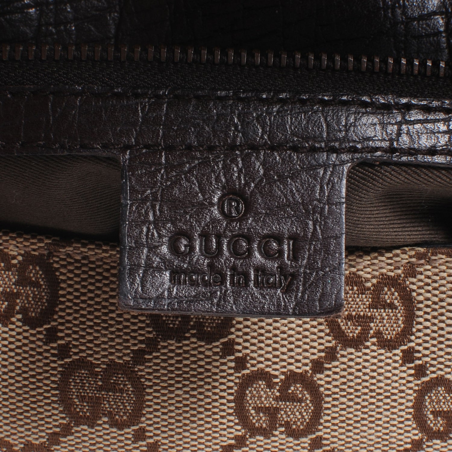Gucci Monogram Horsebit Chain Flap Brown 6 of 7
