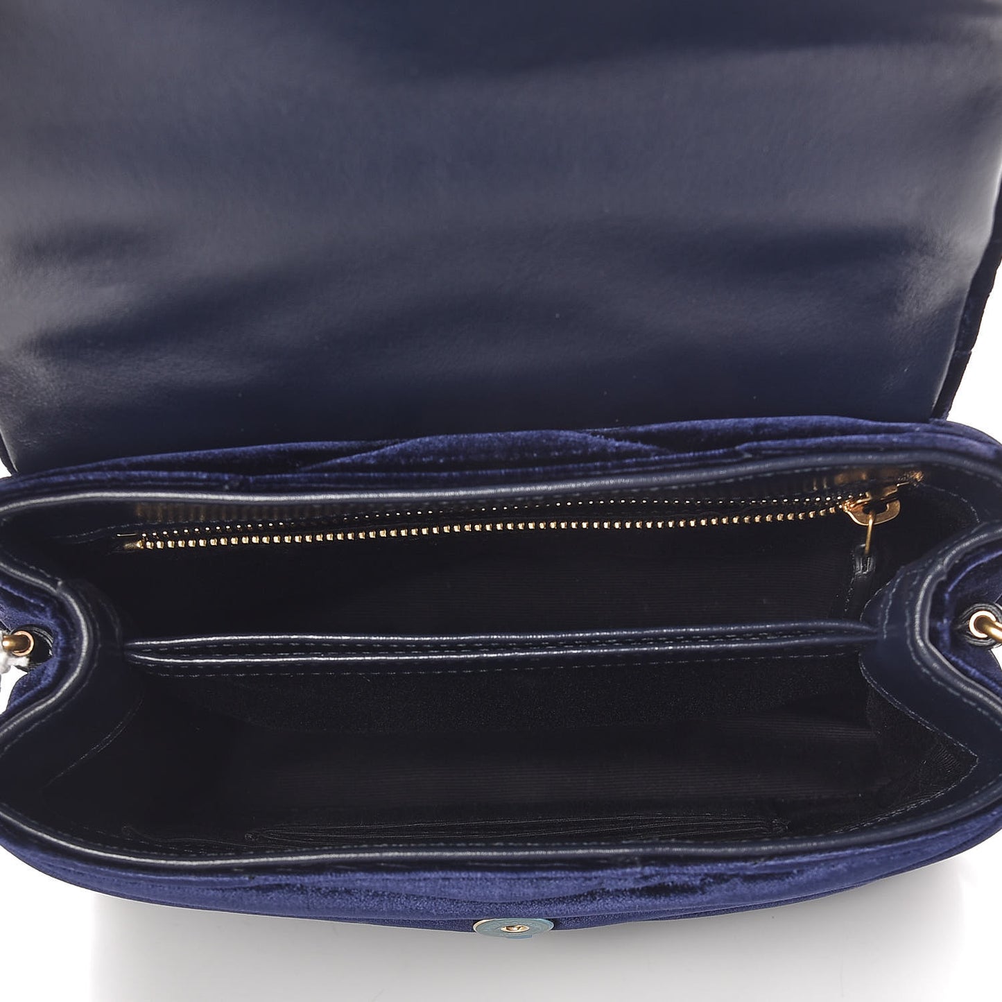 Velvet Y Quilted Monogram Toy Loulou Crossbody Bag Navy