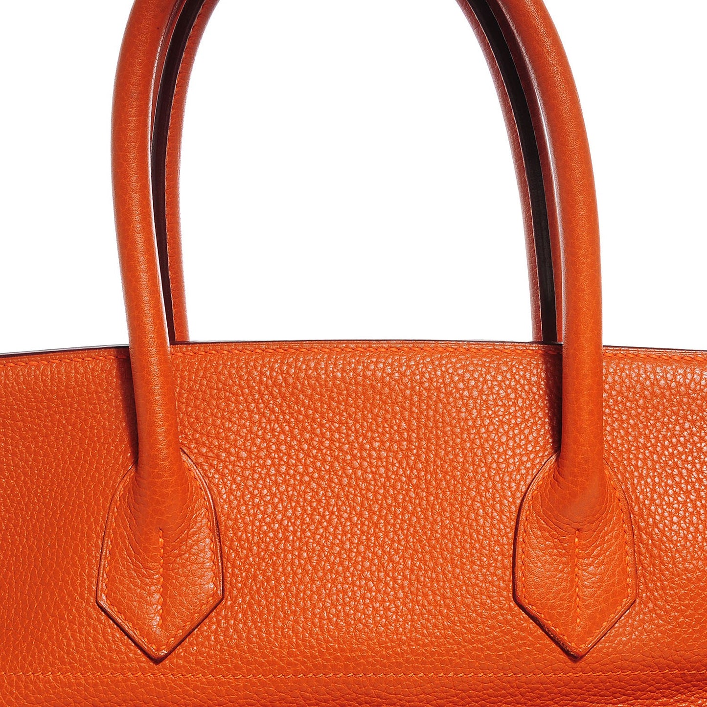 Taurillon Clemence JPG Birkin 42 Orange