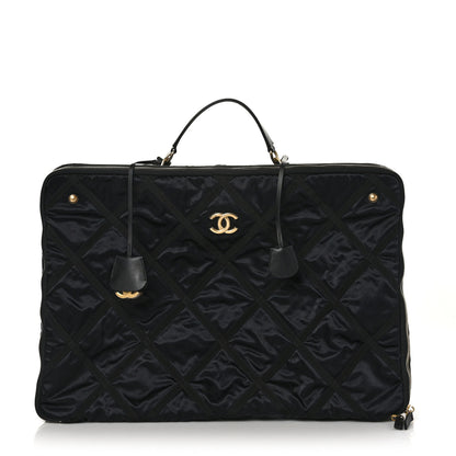 Chanel Nylon Grosgrain Large Lifestyle Travel Black 1 of 9