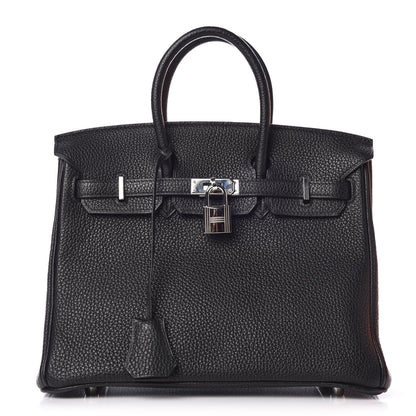 Hermes Togo Birkin 25 Black 1 of 8