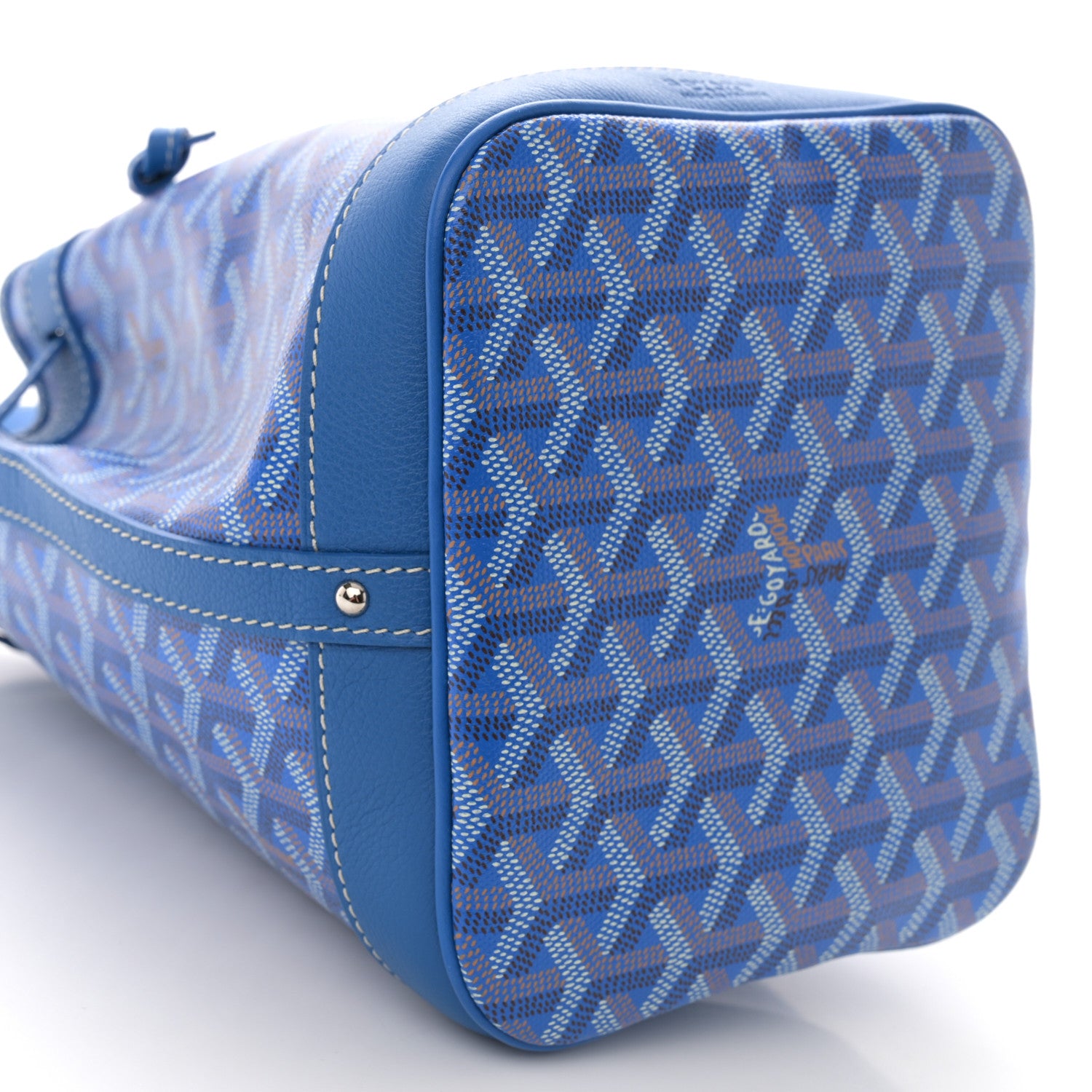 Goyard Goyardine Petit Flot Bucket Bag PM Sky Morning 8 of 9