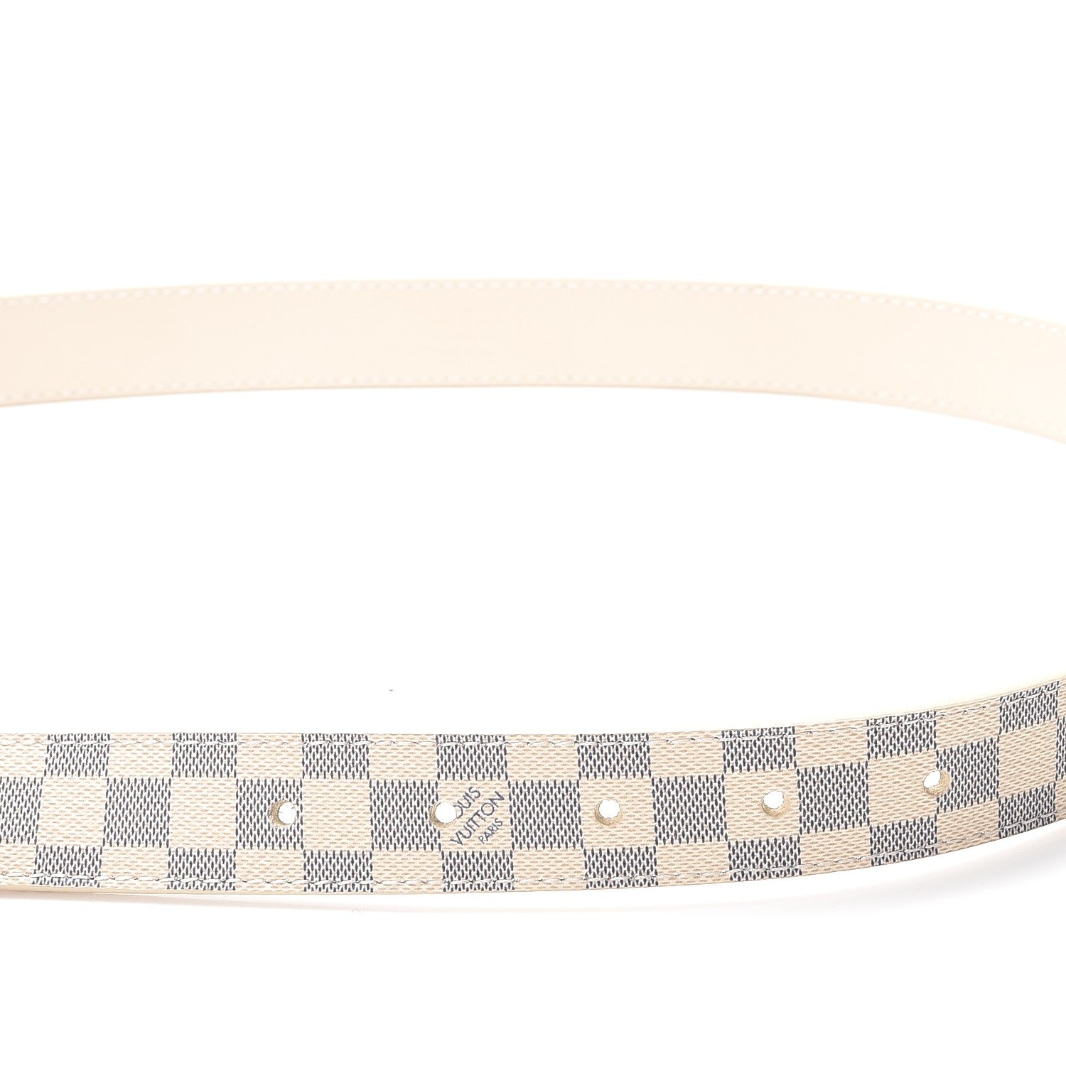 Louis Vuitton Damier Azur LV Initiales Belt 80 32 8 of 10