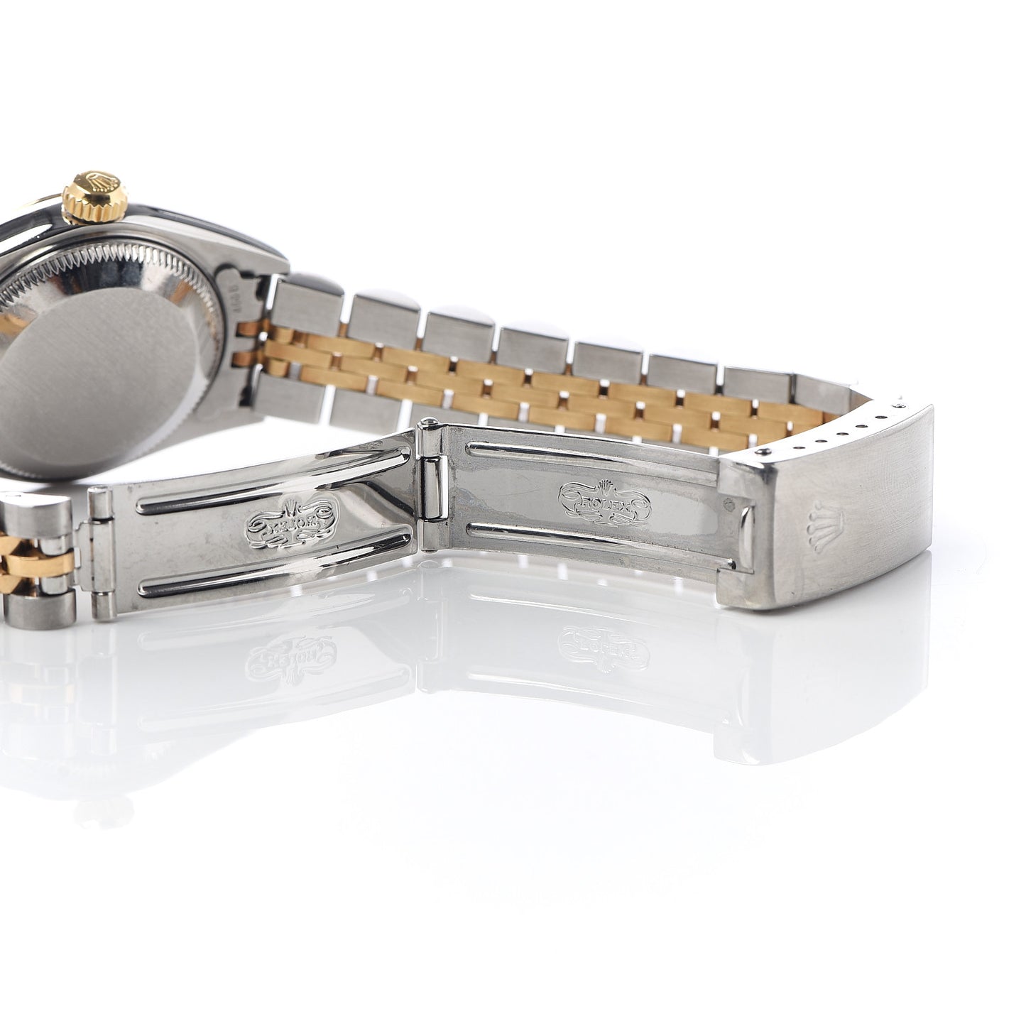 Stainless Steel 18K Yellow Gold Diamond 26mm Oyster Perpetual Datejust Watch Champagne Jubilee 79173