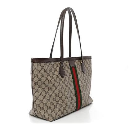 Gucci GG Supreme Monogram Medium Ophidia Shopping Tote Brown 3 of 10