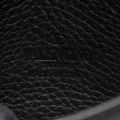 Valentino Garavani Pebbled Calfskin Monochrome Medium Rockstud Flip Lock Crossbody Bag Black 6 of 9