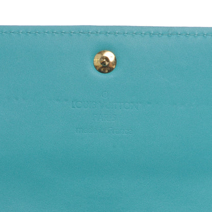 Louis Vuitton Vernis Sarah Wallet Blue Lagon 6 of 8