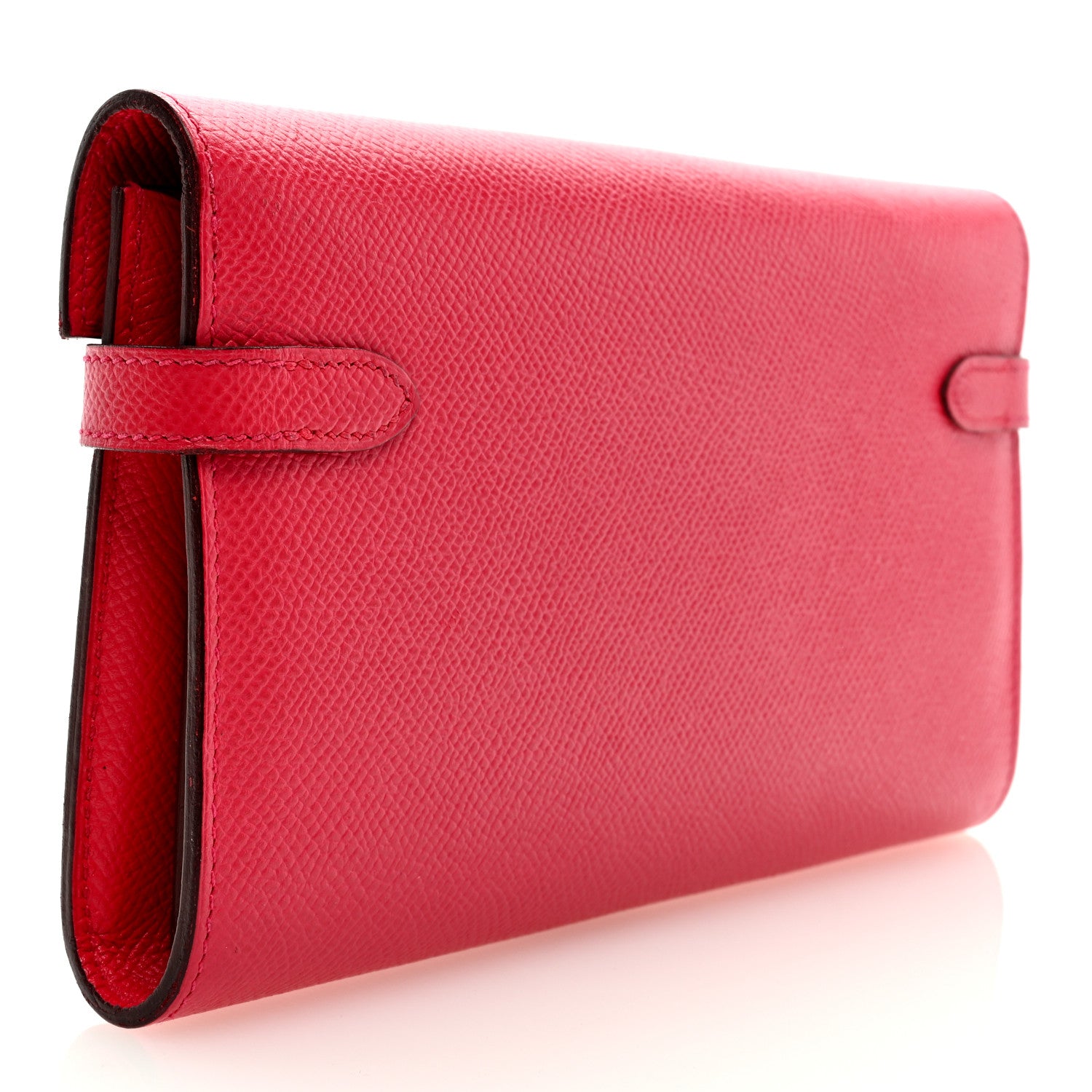 Hermes Epsom Kelly Longue Wallet Rose Extreme 3 of 7