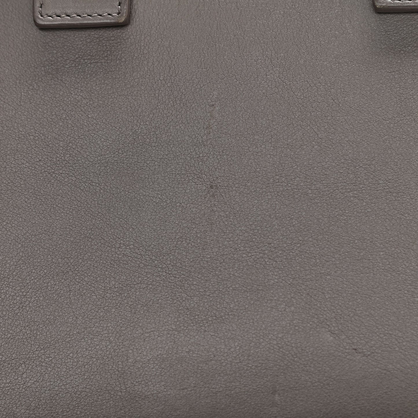 Grained Calfskin Baby Sac De Jour Fog