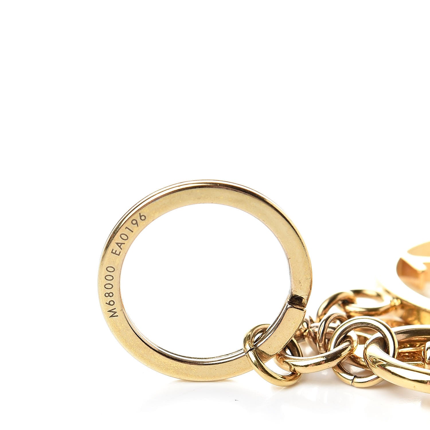 Louis Vuitton LV Circle Bag Charm Key Holder Gold 4 of 4