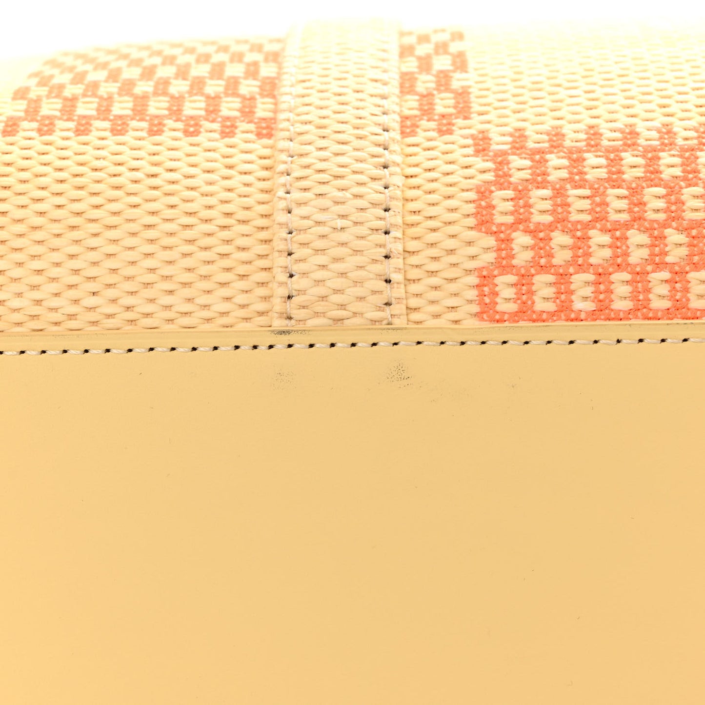 Raffia Damier Giant Keepall Bandouliere 50 Natural Orange