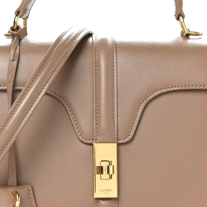 Celine Satinated Calfskin Small 16 Top Handle Bag Beige 8 of 10