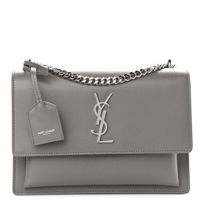 Saint Laurent Calfskin Medium Monogram Sunset Fog 1 of 10