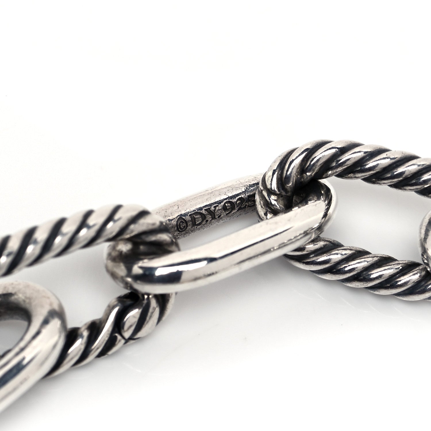 David Yurman Sterling Silver 18K Yellow Gold 11mm Madison Chain Bracelet 4 of 4