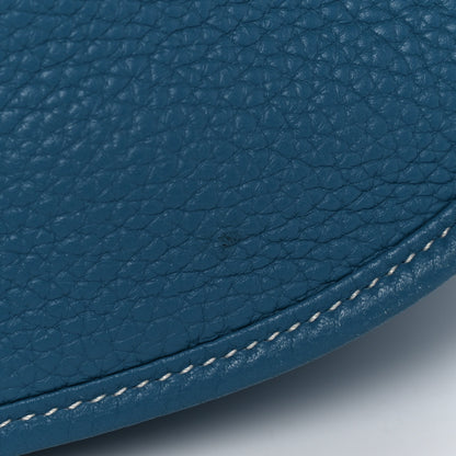 Hermes Taurillon Clemence Evelyne III GM Blue Jean 13 of 15