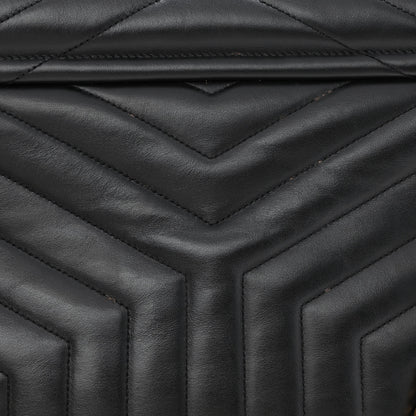 Saint Laurent Calfskin Y Quilted Monogram Large Loulou Chain Satchel Black 12 of 13