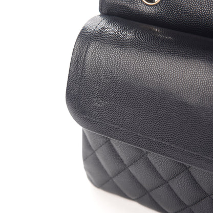 Chanel Caviar Quilted Medium Double Flap Navy 9 of 9