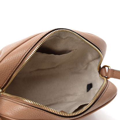 Gucci Pebbled Calfskin Small Soho Disco Bag Camelia 5 of 11