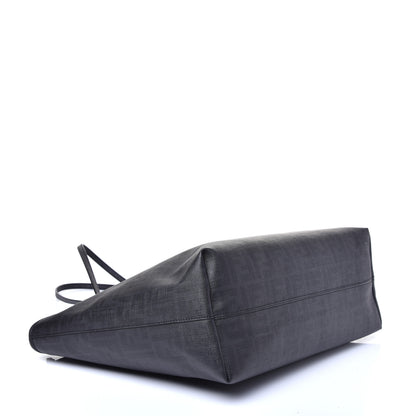 Fendi Zucca Spalmati Medium Roll Tote Black 4 of 12