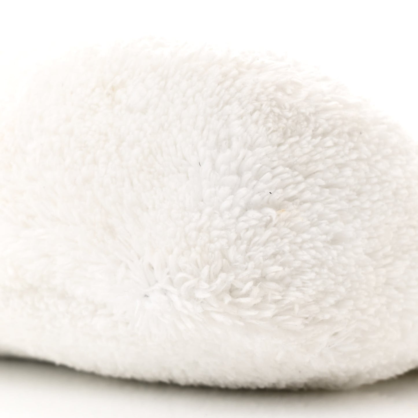 Terry Cloth Mini Re-Edition 2000 Bag White Black