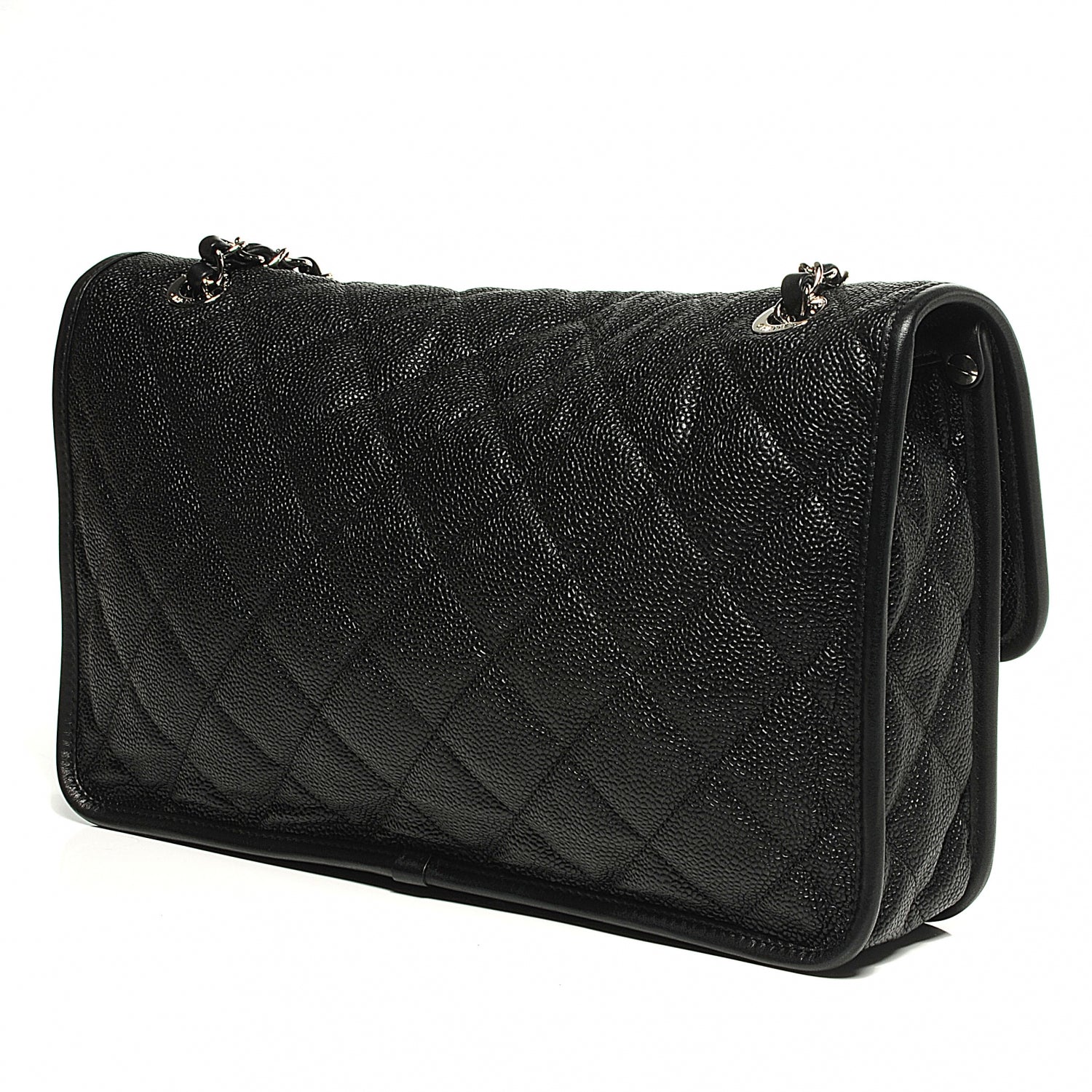 Chanel Caviar French Riviera Flap Black 8 of 10