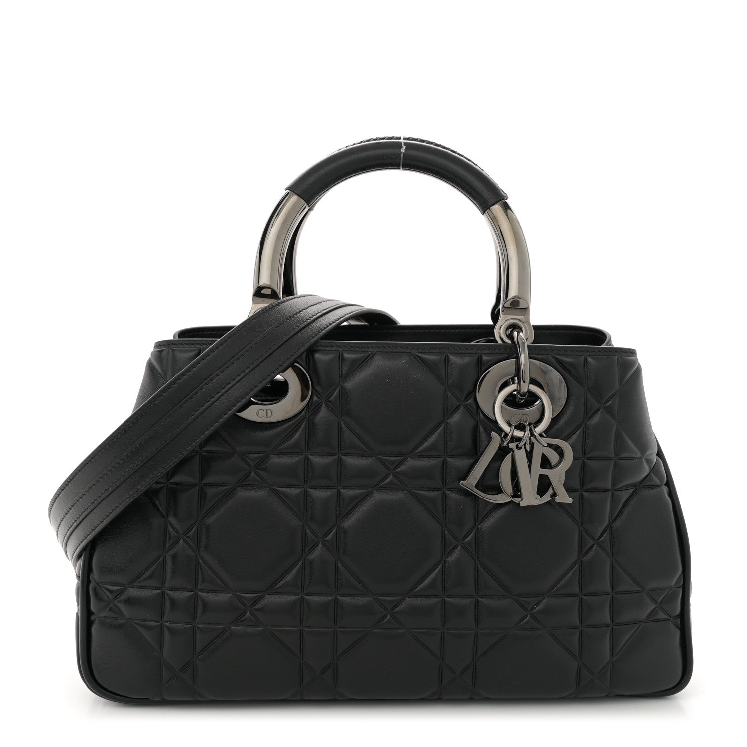 Christian Dior Lambskin Cannage The Lady 95.22 Black 1 of 11