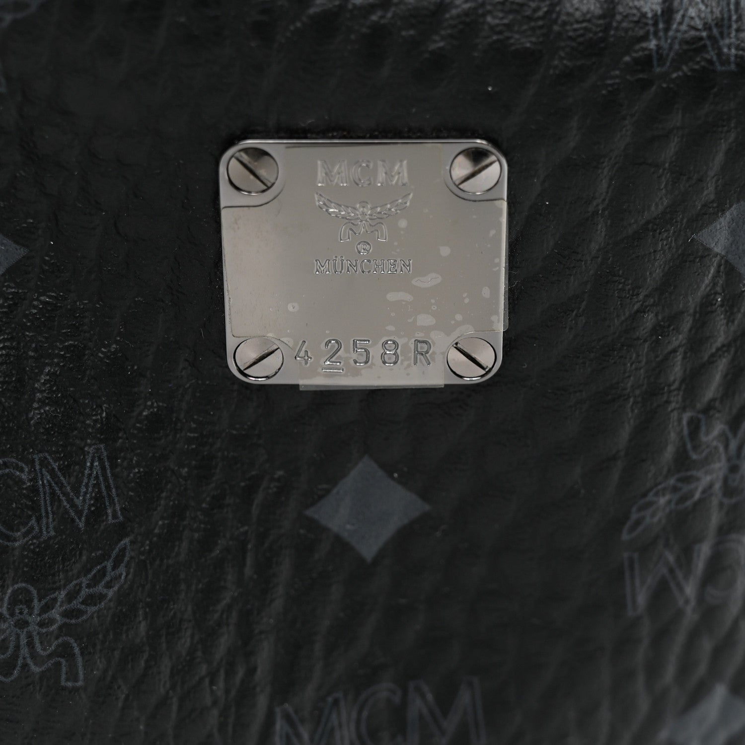 MCM Visetos Medium Side Studs Stark Backpack Black 8 of 11