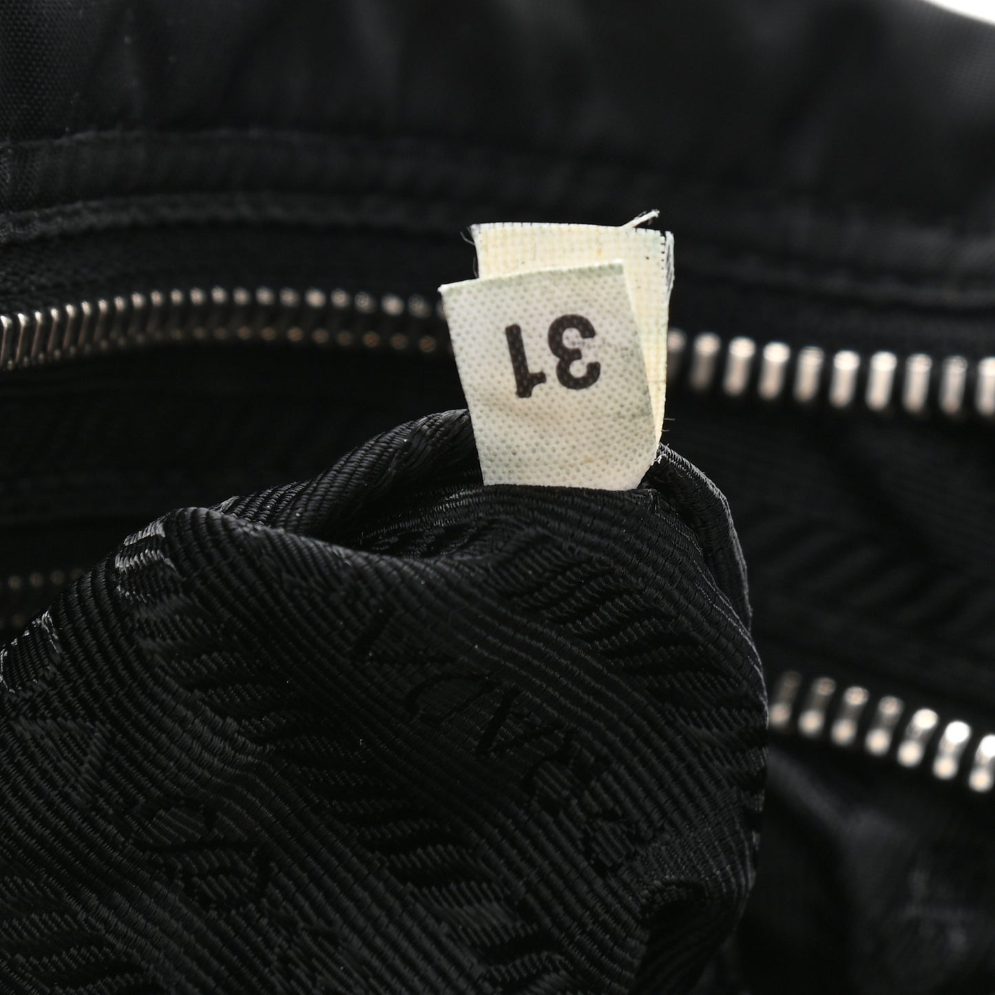 Nylon Vela Saffiano Shoulder Bag Black